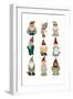 Sock Garden Gnomes-Hanna Melin-Framed Art Print