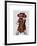 Sock Monkey and Cello-Fab Funky-Framed Art Print