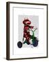 Sock Monkey on Tricycle-Fab Funky-Framed Art Print