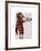 Sock Monkey Playing Trumpet-Fab Funky-Framed Art Print