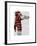 Sock Monkey Playing Trumpet-Fab Funky-Framed Art Print