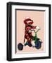 Sock Monkey Tricycle-Fab Funky-Framed Art Print