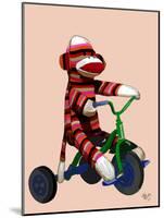 Sock Monkey Tricycle-Fab Funky-Mounted Art Print