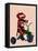 Sock Monkey Tricycle-Fab Funky-Framed Stretched Canvas