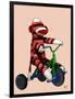 Sock Monkey Tricycle-Fab Funky-Framed Art Print