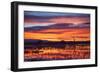 Socorro County, New Mexico. Sunrise on Waterfowl Roosting Marsh-Larry Ditto-Framed Photographic Print