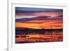 Socorro County, New Mexico. Sunrise on Waterfowl Roosting Marsh-Larry Ditto-Framed Photographic Print