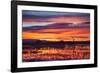 Socorro County, New Mexico. Sunrise on Waterfowl Roosting Marsh-Larry Ditto-Framed Photographic Print