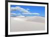 Socotra, Yemen, White Sand Dunes in Stero. Indian Ocean on Background-Oleg Znamenskiy-Framed Photographic Print