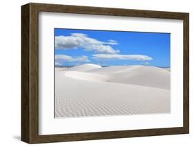 Socotra, Yemen, White Sand Dunes in Stero. Indian Ocean on Background-Oleg Znamenskiy-Framed Photographic Print