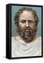 Socrates, Ancient Greek Philosopher, Early 20th Century-null-Framed Stretched Canvas