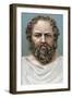 Socrates, Ancient Greek Philosopher, Early 20th Century-null-Framed Premium Giclee Print