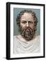 Socrates, Ancient Greek Philosopher, Early 20th Century-null-Framed Premium Giclee Print