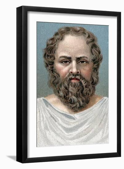 Socrates, Ancient Greek Philosopher, Early 20th Century-null-Framed Giclee Print