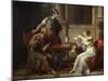 Socrates and Alcibiades at Aspasia, 1801-Nicolas Andre Monsiau-Mounted Giclee Print