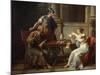 Socrates and Alcibiades at Aspasia, 1801-Nicolas Andre Monsiau-Mounted Giclee Print