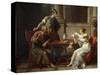 Socrates and Alcibiades at Aspasia, 1801-Nicolas Andre Monsiau-Stretched Canvas