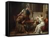 Socrates and Alcibiades at Aspasia, 1801-Nicolas Andre Monsiau-Framed Stretched Canvas