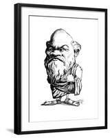 Socrates, Caricature-Gary Gastrolab-Framed Giclee Print