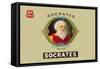 Socrates Cigars, Know Thyself-null-Framed Stretched Canvas