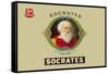 Socrates Cigars, Know Thyself-null-Framed Stretched Canvas