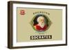 Socrates Cigars, Know Thyself-null-Framed Art Print