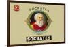 Socrates Cigars, Know Thyself-null-Framed Art Print