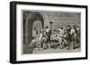 Socrates Death Old Illustration-marzolino-Framed Premium Giclee Print