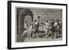 Socrates Death Old Illustration-marzolino-Framed Art Print