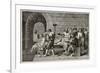 Socrates Death Old Illustration-marzolino-Framed Art Print