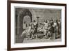 Socrates Death Old Illustration-marzolino-Framed Art Print