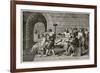 Socrates Death Old Illustration-marzolino-Framed Art Print