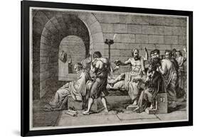 Socrates Death Old Illustration-marzolino-Framed Art Print