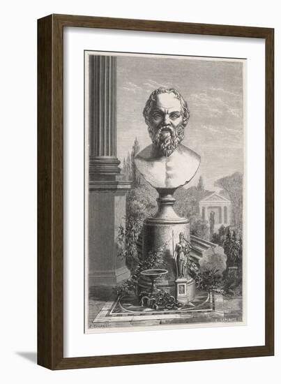 Socrates (Figuier)-E Tournois-Framed Art Print