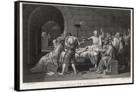 Socrates Greek Philosopher Taking Hemlock-Manceau-Framed Stretched Canvas