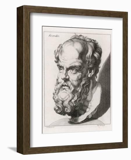 Socrates Greek Philosopher-Johan H. Lips-Framed Photographic Print