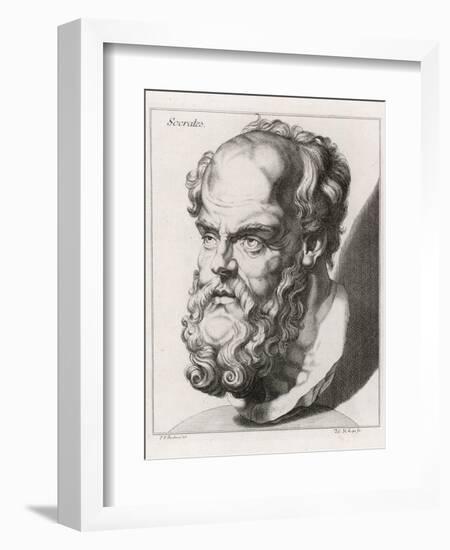 Socrates Greek Philosopher-Johan H. Lips-Framed Photographic Print