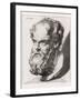 Socrates Greek Philosopher-Johan H. Lips-Framed Photographic Print