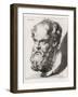 Socrates Greek Philosopher-Johan H. Lips-Framed Photographic Print