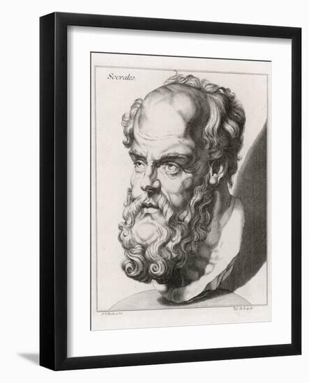 Socrates Greek Philosopher-Johan H. Lips-Framed Photographic Print