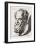 Socrates Greek Philosopher-Johan H. Lips-Framed Photographic Print