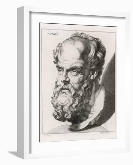 Socrates Greek Philosopher-Johan H. Lips-Framed Photographic Print