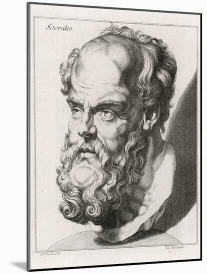 Socrates Greek Philosopher-Johan H. Lips-Mounted Photographic Print