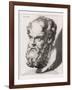 Socrates Greek Philosopher-Johan H. Lips-Framed Photographic Print