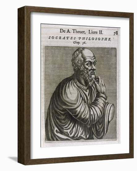 Socrates Greek Philosopher-Andre Thevet-Framed Art Print