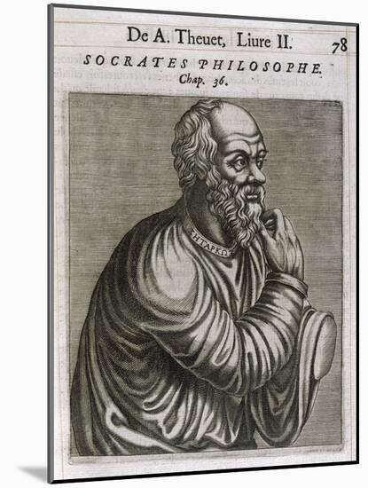 Socrates Greek Philosopher-Andre Thevet-Mounted Art Print