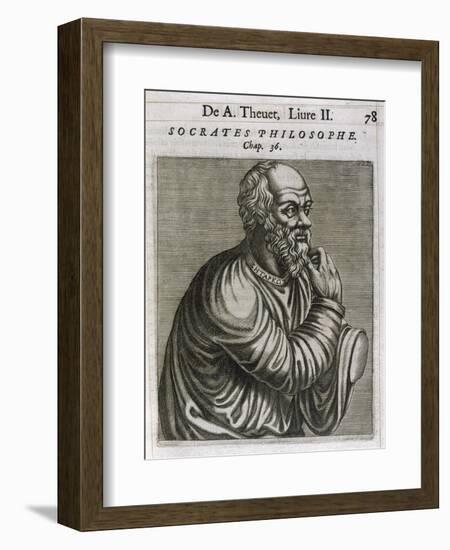 Socrates Greek Philosopher-Andre Thevet-Framed Art Print