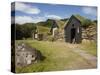 Sod Roofed and Walled Storage and Work Shops, Skogar Folk Museum, Coast of South Iceland-Dave Bartruff-Stretched Canvas