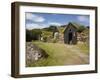 Sod Roofed and Walled Storage and Work Shops, Skogar Folk Museum, Coast of South Iceland-Dave Bartruff-Framed Photographic Print