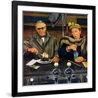 "Soda Fountain Dieter", January 30, 1954-Stevan Dohanos-Framed Giclee Print